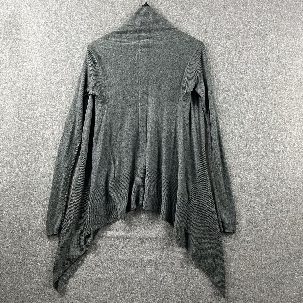NWT Simply Vera Vera Wang Open Front Drape Cardigan Women’s XS Stretch Gray - Picture 3 of 9